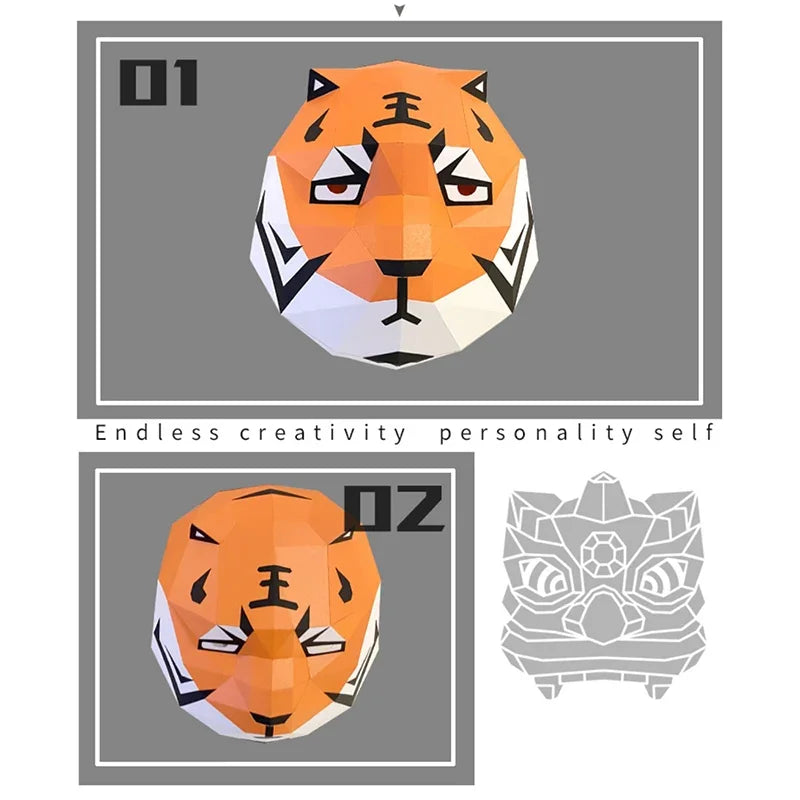 DIY 3D Paper Papercraft Kit – UrbanFolds Papercraft Kit – DIY papercraft kit, package contents