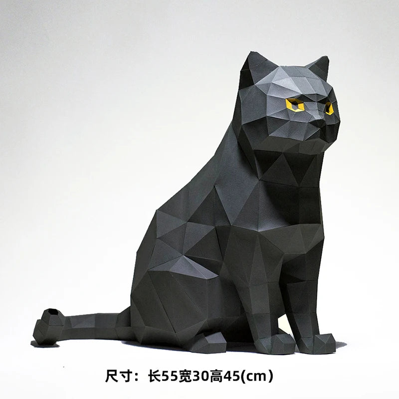 DIY 3D Paper Papercraft Kit – UrbanFolds Papercraft Kit – DIY papercraft kit, front view