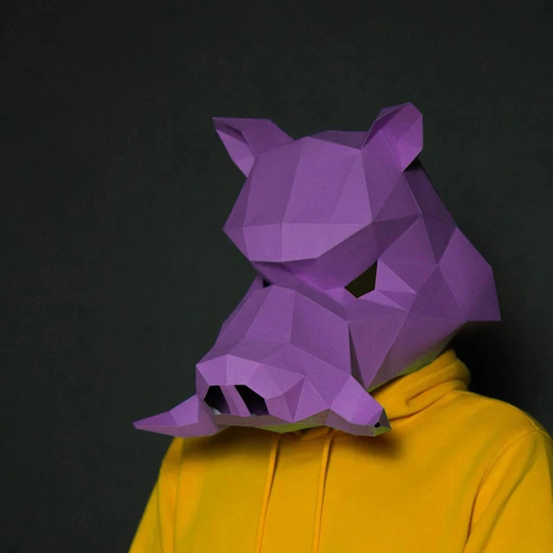 DIY 3D Paper Papercraft Kit – UrbanFolds Papercraft Kit – DIY papercraft kit, front view