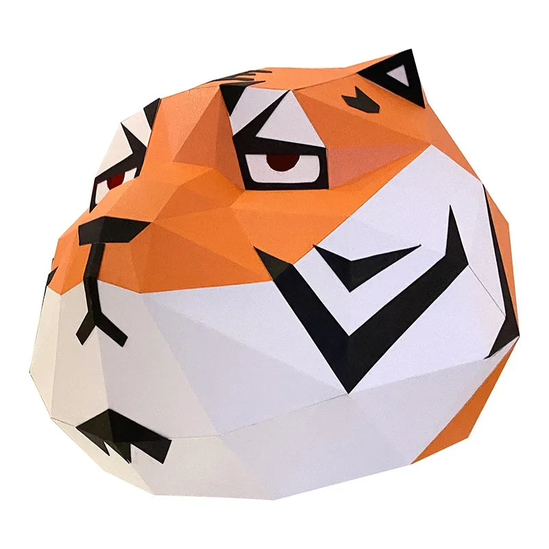 DIY 3D Paper Papercraft Kit – UrbanFolds Papercraft Kit – DIY papercraft kit, front view