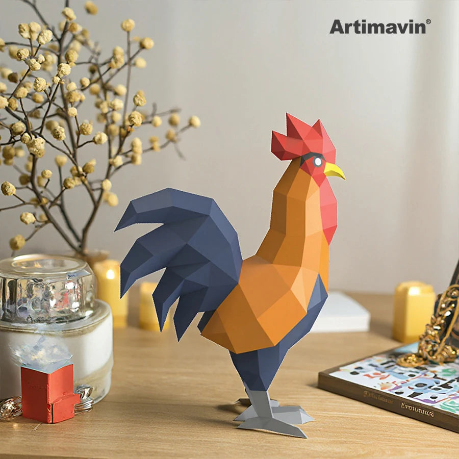 DIY 3D Paper Papercraft Kit – UrbanFolds Papercraft Kit – DIY papercraft kit, angle view