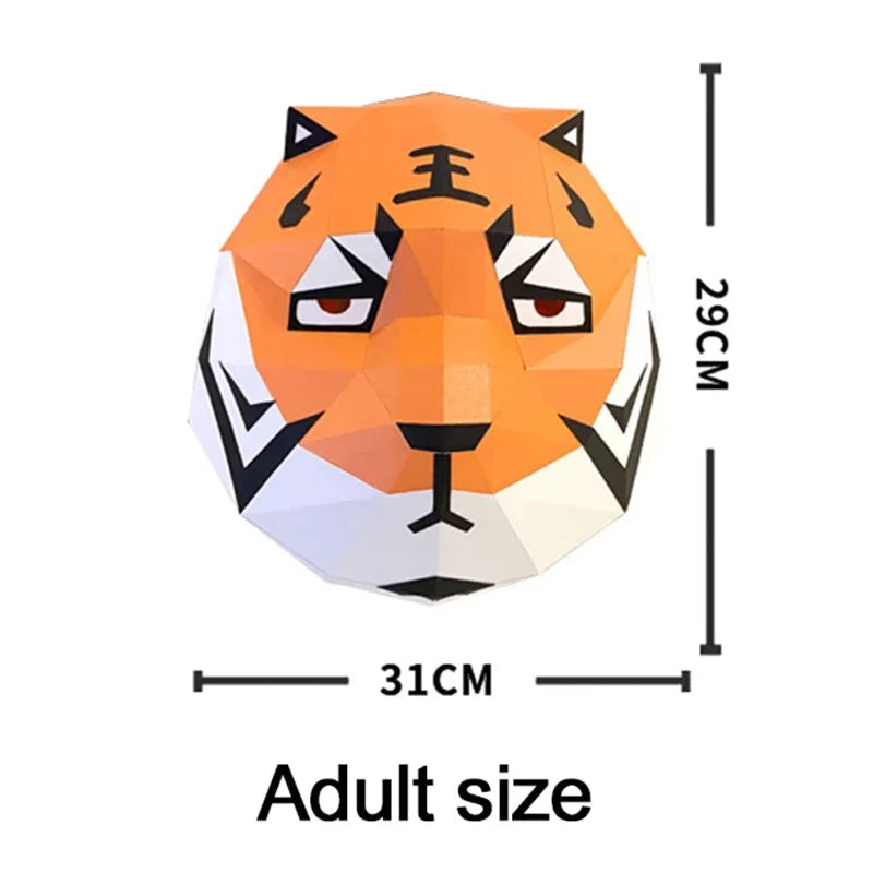 DIY 3D Paper Papercraft Kit – UrbanFolds Papercraft Kit – DIY papercraft kit, front view