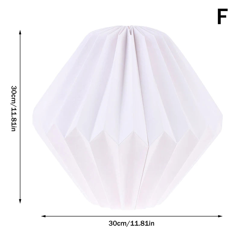 Household Paper Lantern Shade Nordic Style Folding Pendant Light Art Shade Decorative Light Cover For Home Living Room Decor