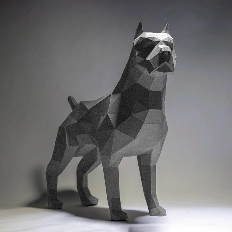 DIY 3D Paper 60cm Pit Bull Large Animal Dog Room ation Ornaments craft Toys Pet – UrbanFolds craft – UrbanFolds craft – Ur...