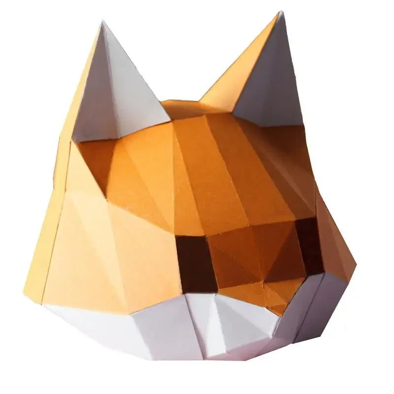 DIY 3D Paper Papercraft Kit – UrbanFolds Papercraft Kit – DIY papercraft kit, front view