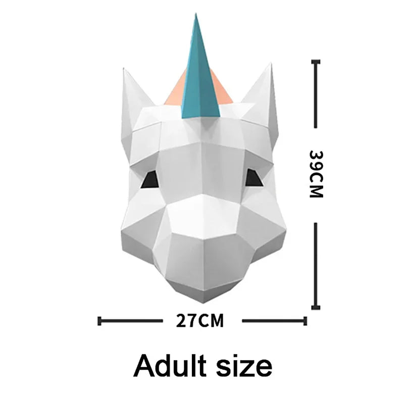 DIY 3D Paper Papercraft Kit – UrbanFolds Papercraft Kit – DIY papercraft kit, front view