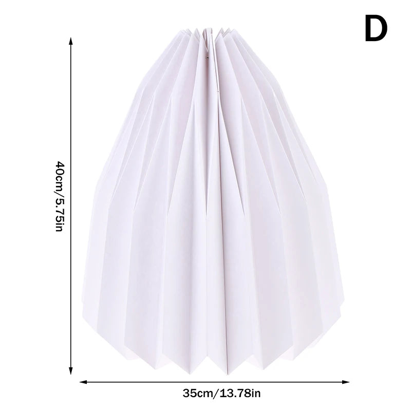 Household Paper Lantern Shade Nordic Style Folding Pendant Light Art Shade Decorative Light Cover For Home Living Room Decor