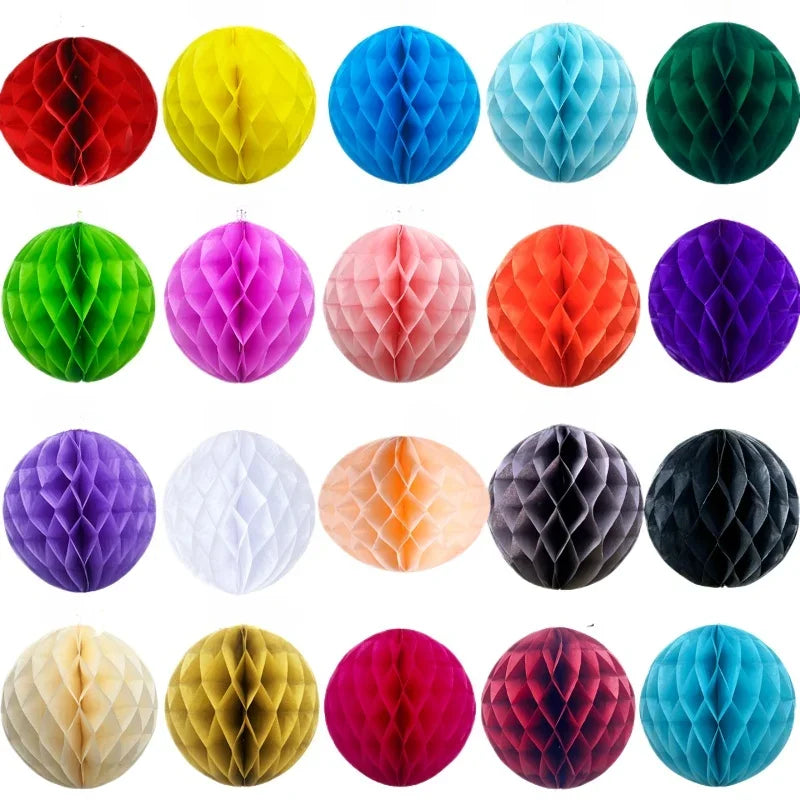 Modern Paper 1pc10/15/20/25/30cm honeycomb ball flower ball wedding party kid birthday party xmas ation baby show articles...