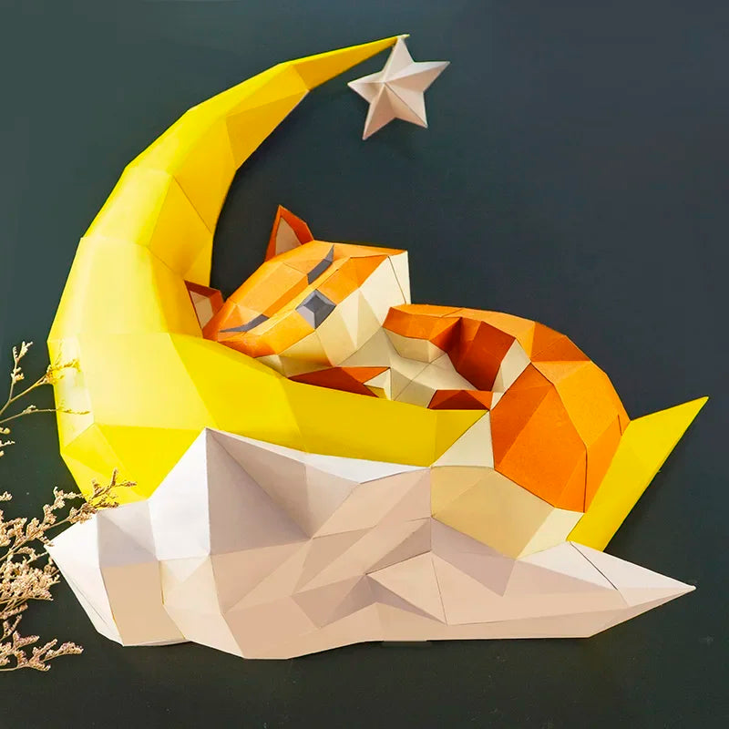 DIY 3D Paper Papercraft Kit – UrbanFolds Papercraft Kit – DIY papercraft kit, detail