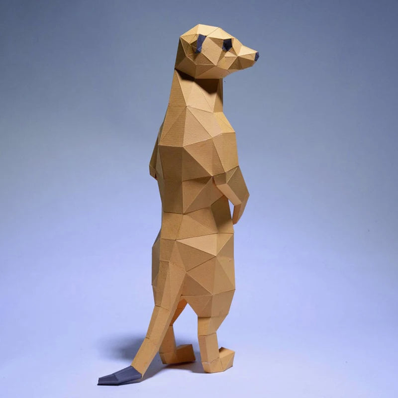 DIY 3D Paper Papercraft Kit – UrbanFolds Papercraft Kit – DIY papercraft kit, front view