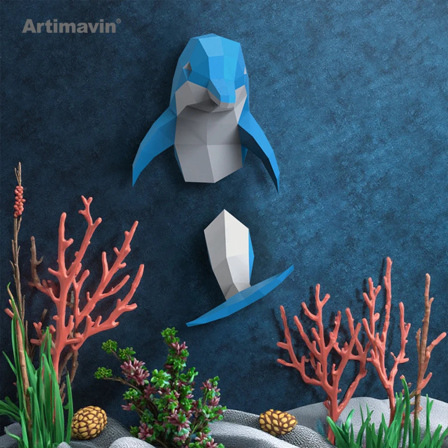 DIY 3D Paper Papercraft Kit – UrbanFolds Papercraft Kit – DIY papercraft kit, angle view