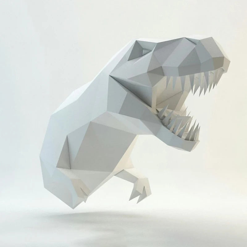 DIY 3D Paper Dinosaur Animal Toy Living Room Craft Party Gift Tyrannosaurus Rex Jurassic – UrbanFolds Papercraft Kit – DIY...