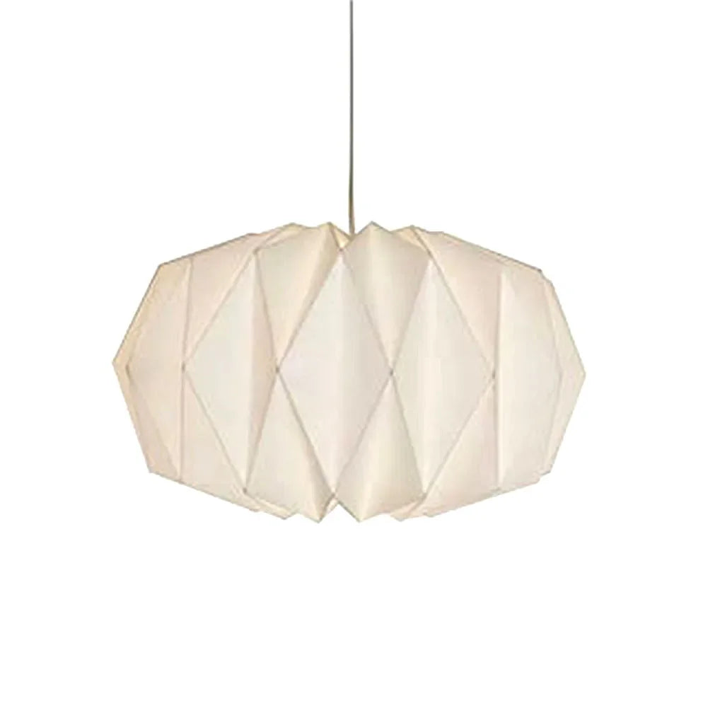 Paper Lantern Shade Nordic Style Folding Pendant Light Shade Creative Decorative Light Cover for Living Room Decor