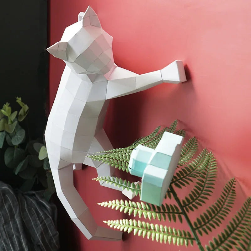 DIY 3D Paper Papercraft Kit – UrbanFolds Papercraft Kit – DIY papercraft kit, angle view