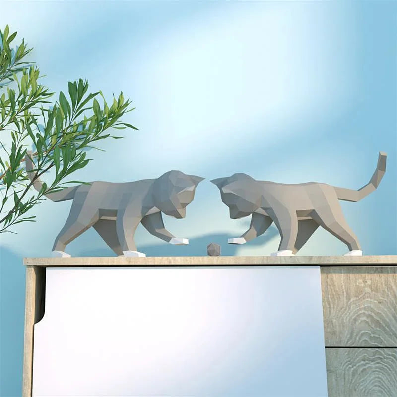 DIY 3D Paper Papercraft Kit – UrbanFolds Papercraft Kit – DIY papercraft kit, angle view