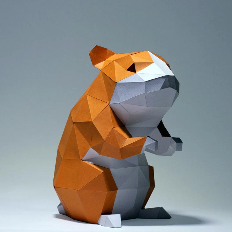 DIY 3D Paper Papercraft Kit – UrbanFolds Papercraft Kit – DIY papercraft kit, package contents