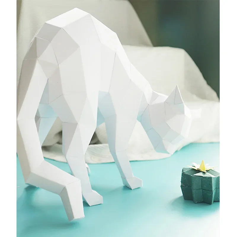 DIY 3D Paper Papercraft Kit – UrbanFolds Papercraft Kit – DIY papercraft kit, in use