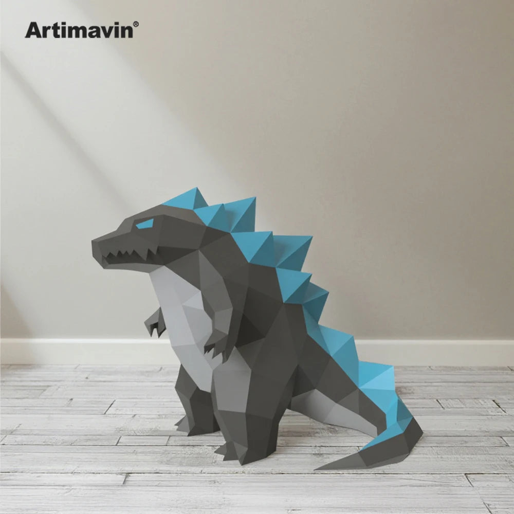 DIY 3D Paper Papercraft Kit – UrbanFolds Papercraft Kit – DIY papercraft kit, front view
