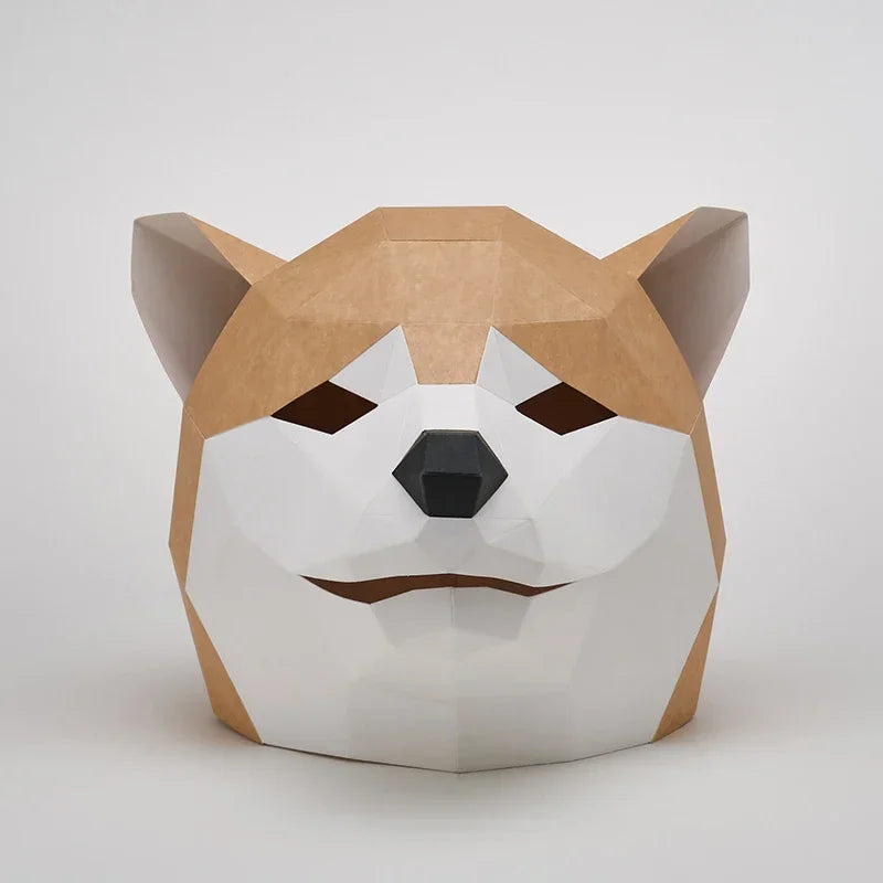 DIY 3D Paper Papercraft Kit – UrbanFolds Papercraft Kit – DIY papercraft kit, front view