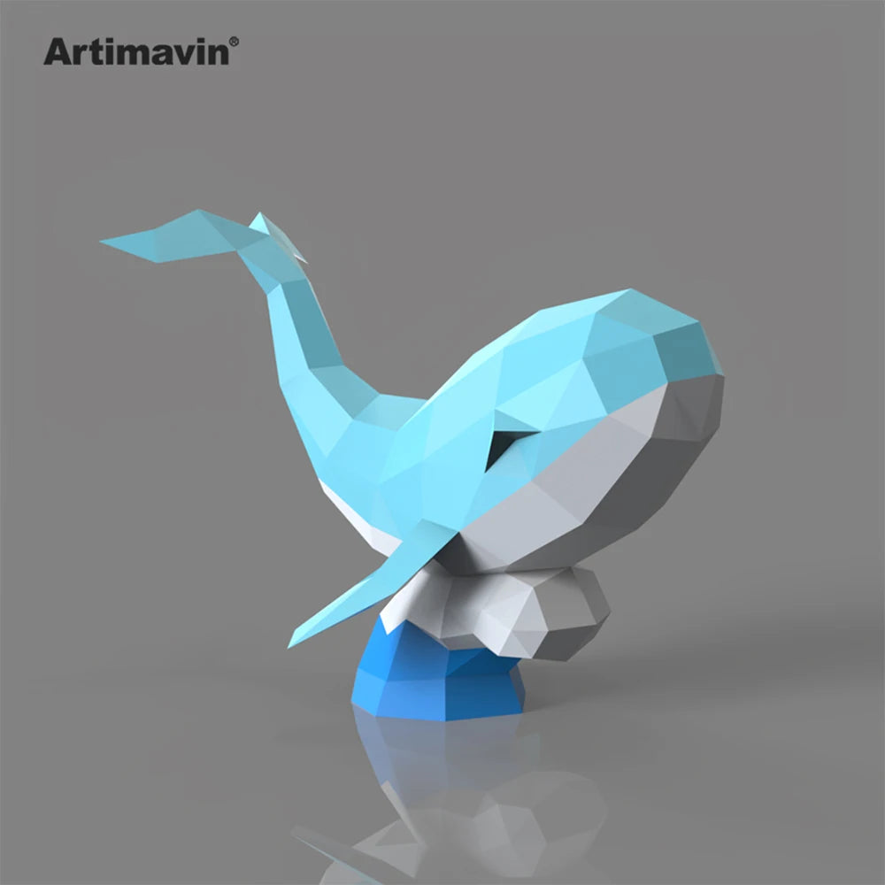 DIY 3D Paper Papercraft Kit – UrbanFolds Papercraft Kit – DIY papercraft kit, angle view