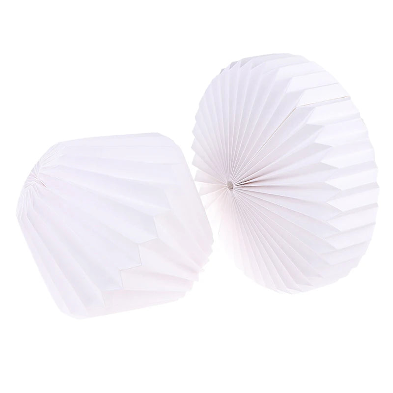 Household Paper Lantern Shade Nordic Style Folding Pendant Light Art Shade Decorative Light Cover For Home Living Room Decor