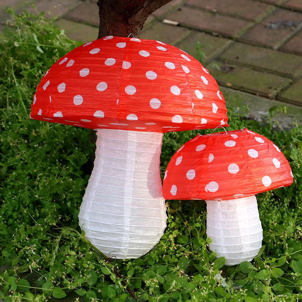 Modern Paper Modern Modern Hanging Large Mushroom Shaped s for Baby Shower Wedding Birthday Party Jungle Theme Gift – Fold...