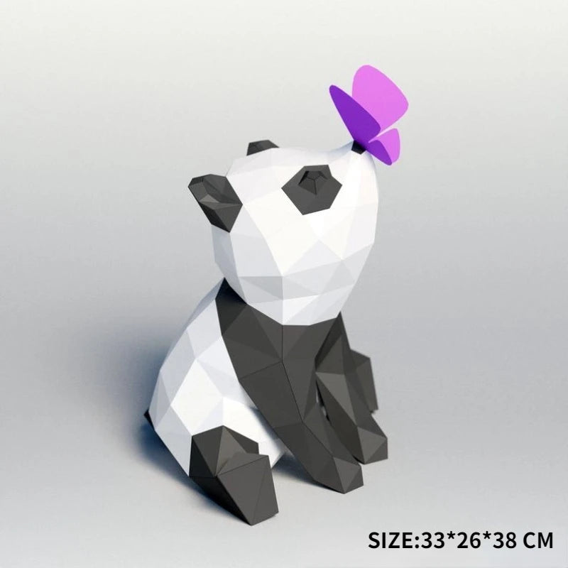 DIY 3D Paper Papercraft Kit – UrbanFolds Papercraft Kit – DIY papercraft kit, front view