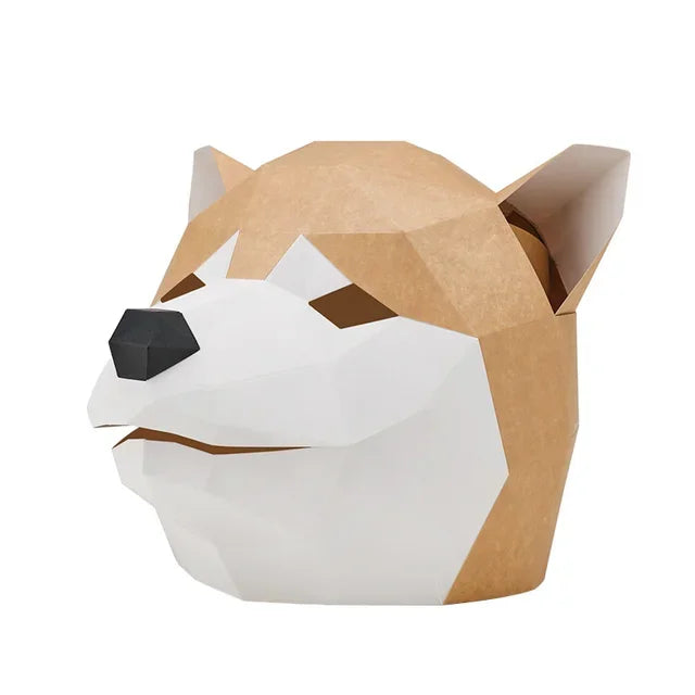 DIY 3D Paper Papercraft Kit – UrbanFolds Papercraft Kit – DIY papercraft kit, front view