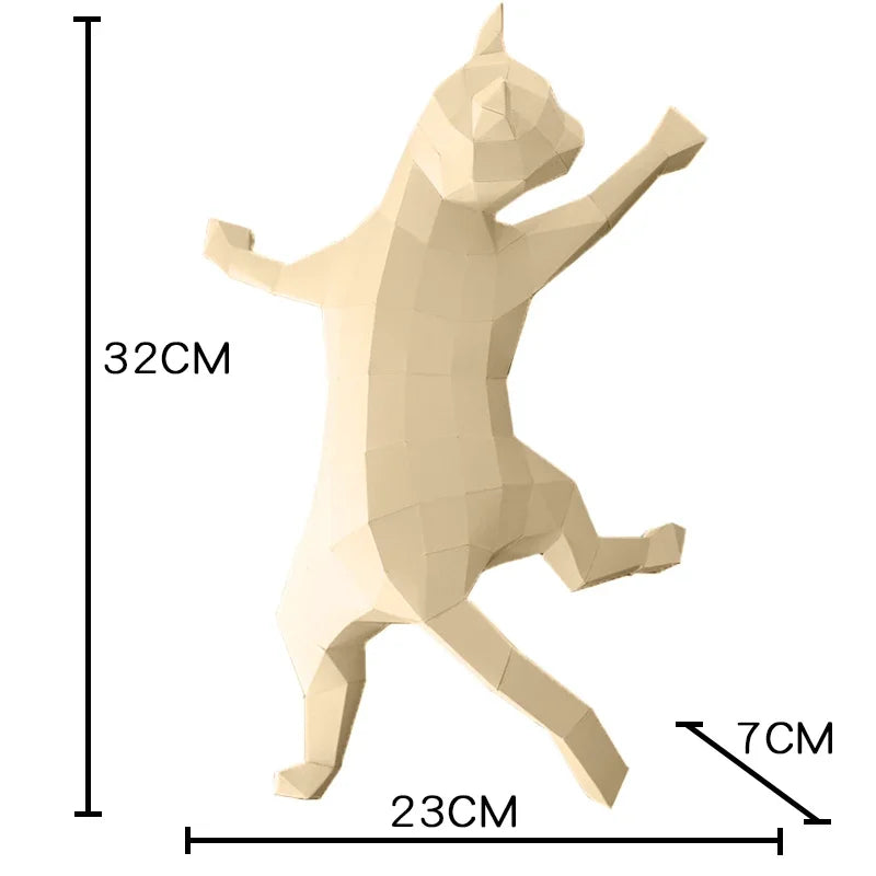 DIY 3D Paper Papercraft Kit – UrbanFolds Papercraft Kit – DIY papercraft kit, front view
