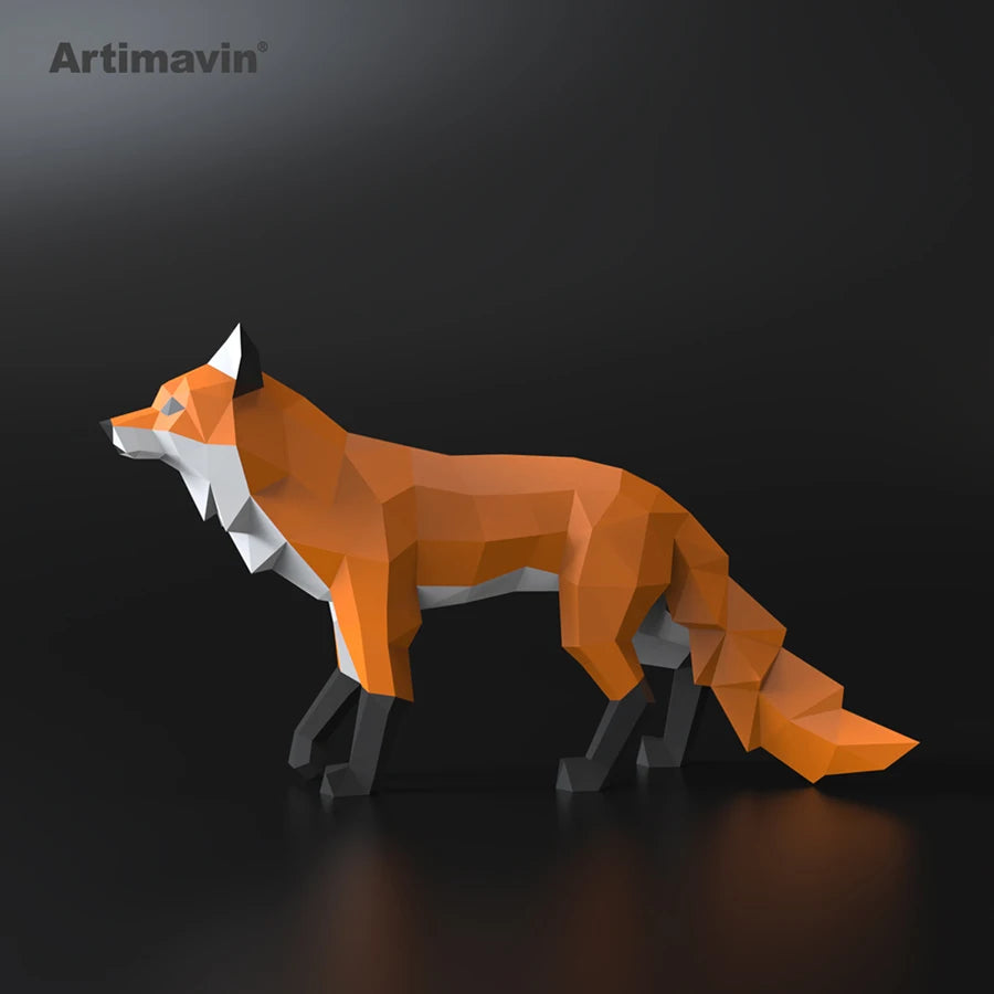 DIY 3D Paper Papercraft Kit – UrbanFolds Papercraft Kit – DIY papercraft kit, front view