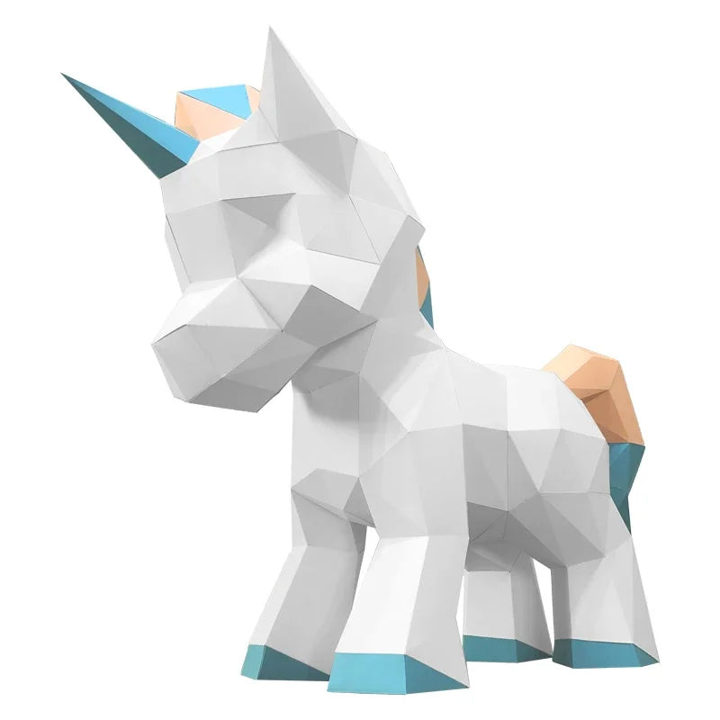 DIY 3D Paper Papercraft Kit – UrbanFolds Papercraft Kit – DIY papercraft kit, front view