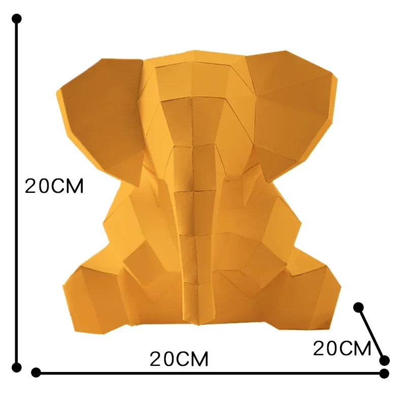 DIY 3D Paper Papercraft Kit – UrbanFolds Papercraft Kit – DIY papercraft kit, front view