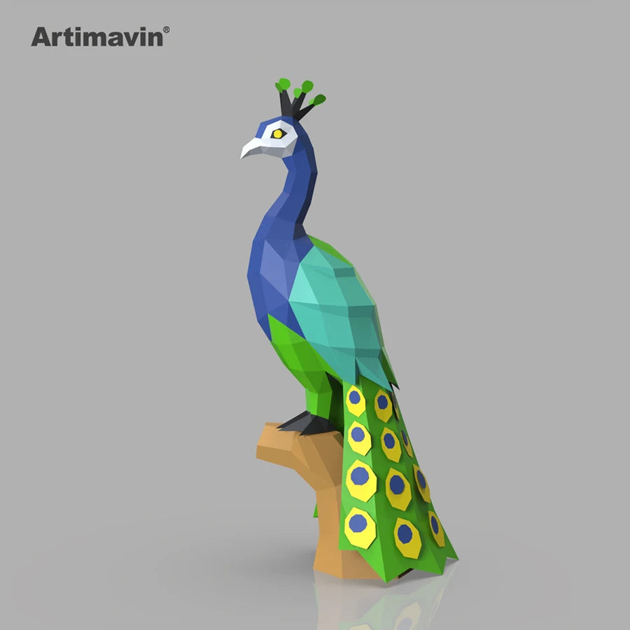 DIY 3D Paper Papercraft Kit – UrbanFolds Papercraft Kit – DIY papercraft kit, front view