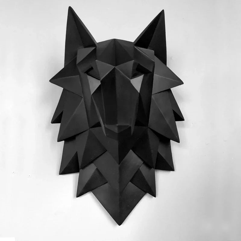DIY 3D Paper MGT- Abstract Wolf , Handmade Resin Art Statue, Wedding ation, Christmas , Craft Artware, Accesso – craft – U...