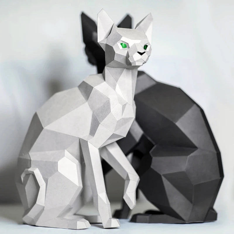 DIY 3D Paper Papercraft Kit – UrbanFolds Papercraft Kit – DIY papercraft kit, in use