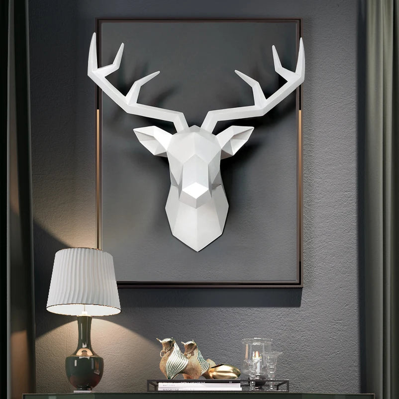 DIY 3D Paper Nordic ation Deer Living Room,Bedroom,Children's Room, Ornaments,Statue Resin Crafts – craft – UrbanFolds cra...