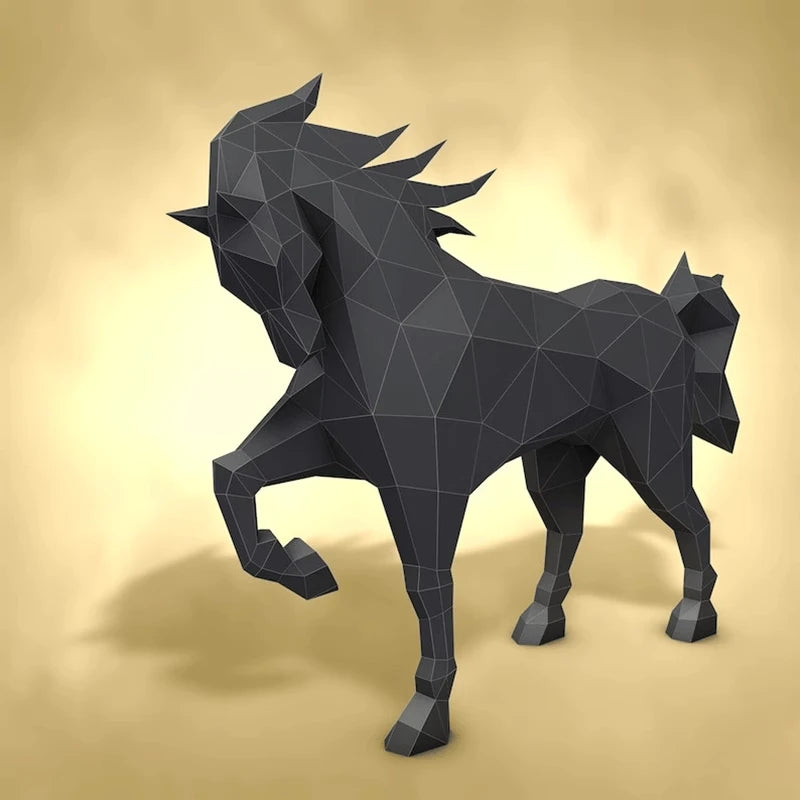 DIY 3D Paper Papercraft Kit – UrbanFolds Papercraft Kit – DIY papercraft kit, front view