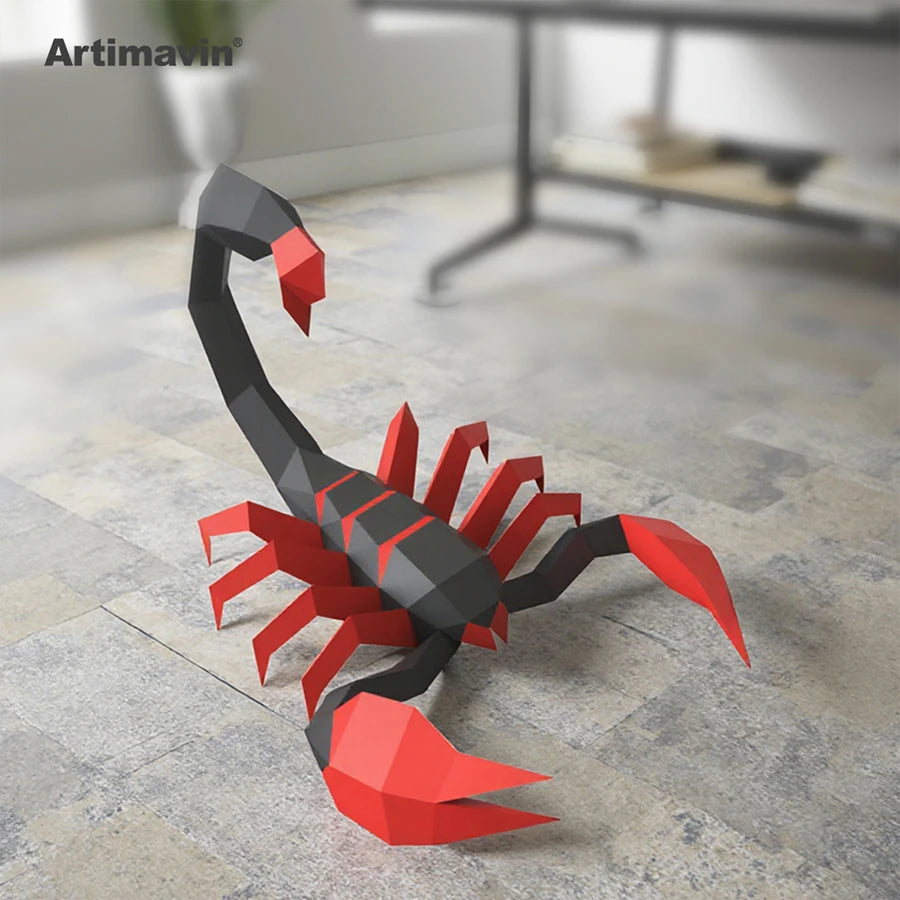 DIY 3D Paper Scorpion Art ing Handicraft Puzzle Origami Creative Living Room Bedroom And Other Scenes – UrbanFolds Papercr...