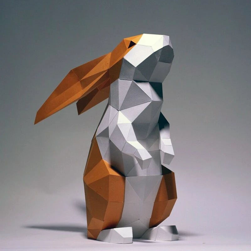DIY 3D Paper Papercraft Kit – UrbanFolds Papercraft Kit – DIY papercraft kit, angle view