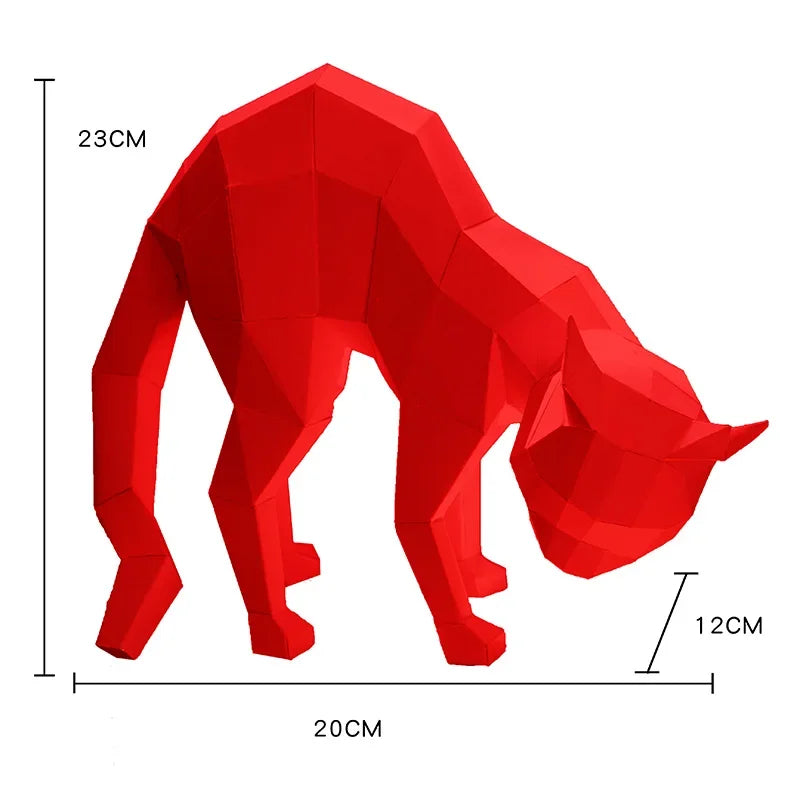 DIY 3D Paper Papercraft Kit – UrbanFolds Papercraft Kit – DIY papercraft kit, front view