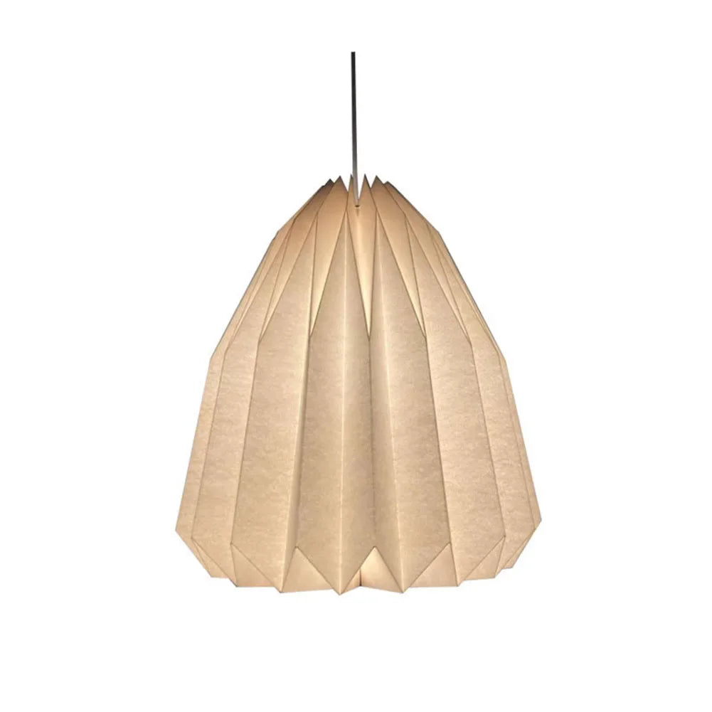 Paper Lantern Shade Nordic Style Folding Pendant Light Shade Creative Decorative Light Cover for Living Room Decor