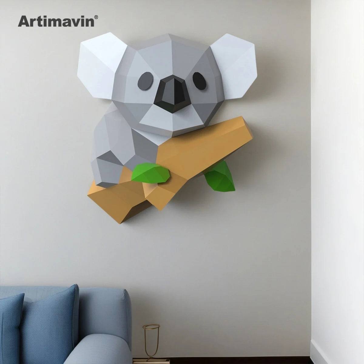 DIY 3D Paper Papercraft Kit – UrbanFolds Papercraft Kit – DIY papercraft kit, angle view