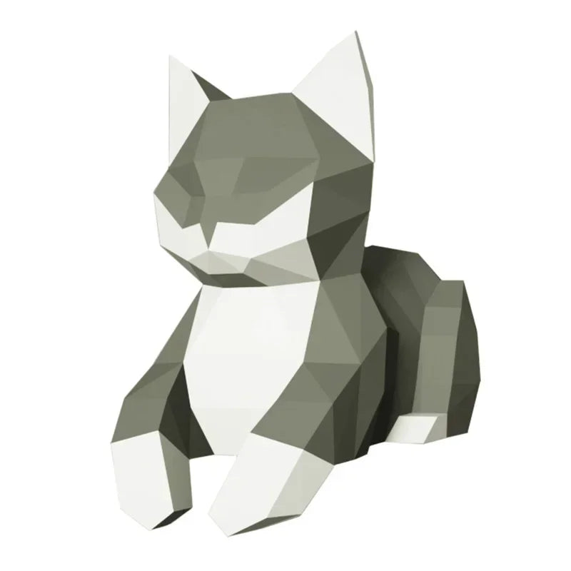 DIY 3D Paper Papercraft Kit – UrbanFolds Papercraft Kit – DIY papercraft kit, front view