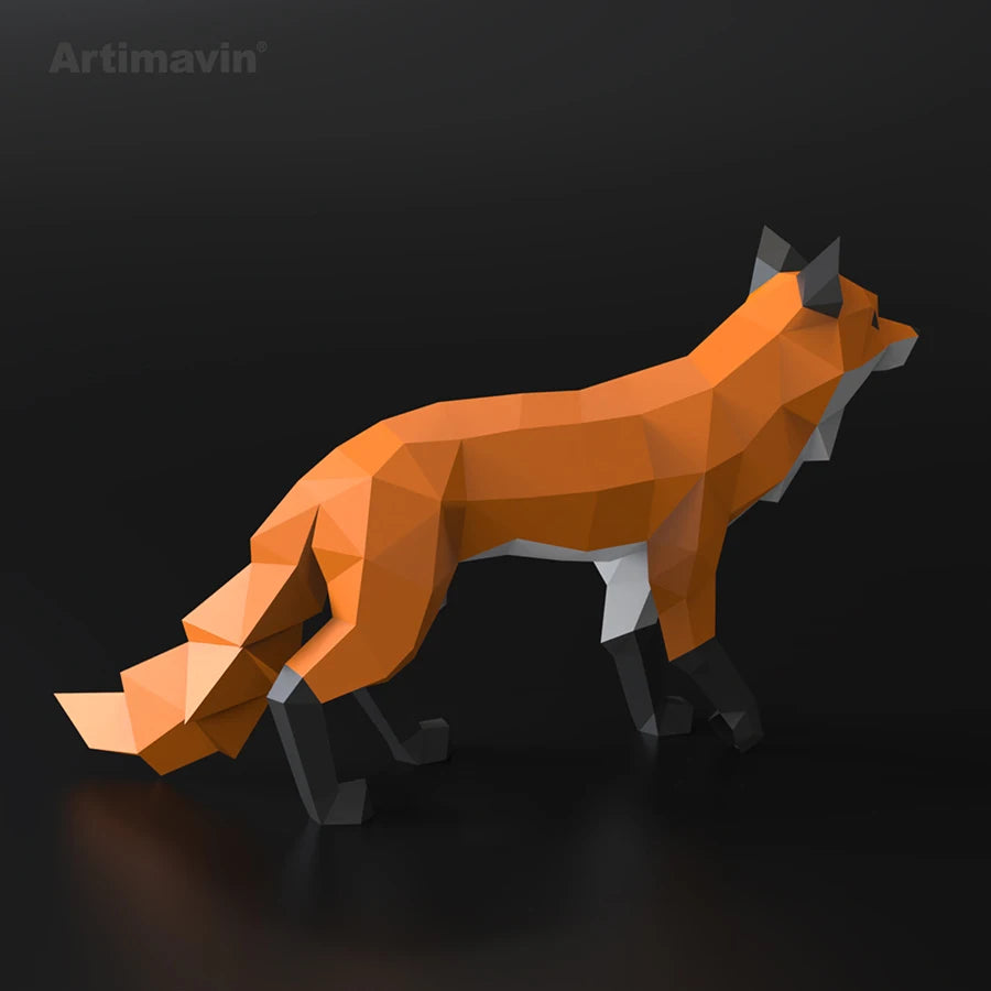DIY 3D Paper Papercraft Kit – UrbanFolds Papercraft Kit – DIY papercraft kit, in use