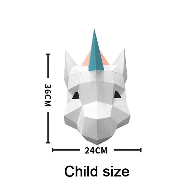 DIY 3D Paper Papercraft Kit – UrbanFolds Papercraft Kit – DIY papercraft kit, front view