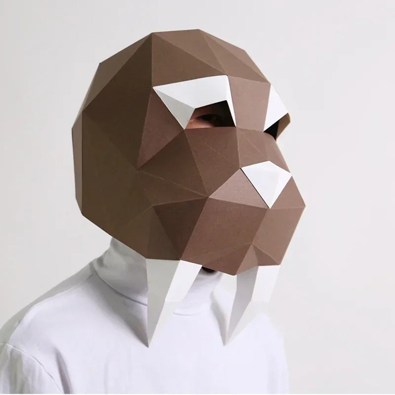 DIY 3D Paper Papercraft Kit – UrbanFolds Papercraft Kit – DIY papercraft kit, angle view