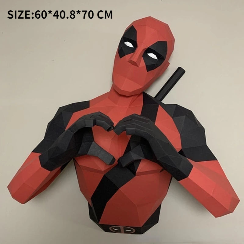 DIY 3D Paper Papercraft Kit – UrbanFolds Papercraft Kit – DIY papercraft kit, front view