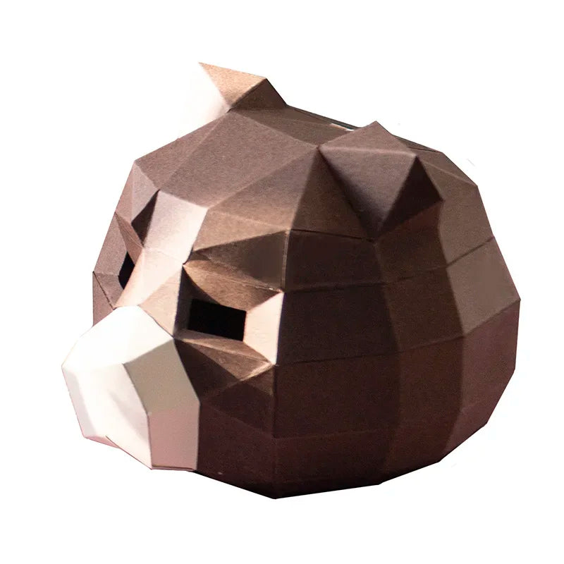 DIY 3D Paper Papercraft Kit – UrbanFolds Papercraft Kit – DIY papercraft kit, front view