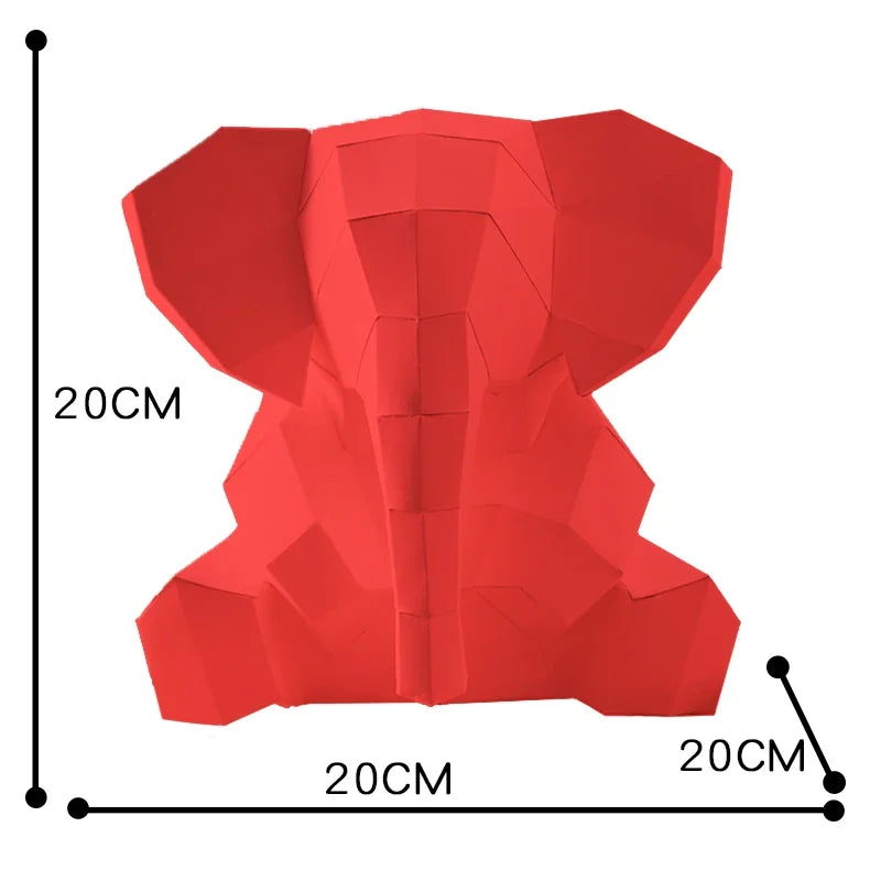 DIY 3D Paper Papercraft Kit – UrbanFolds Papercraft Kit – DIY papercraft kit, front view