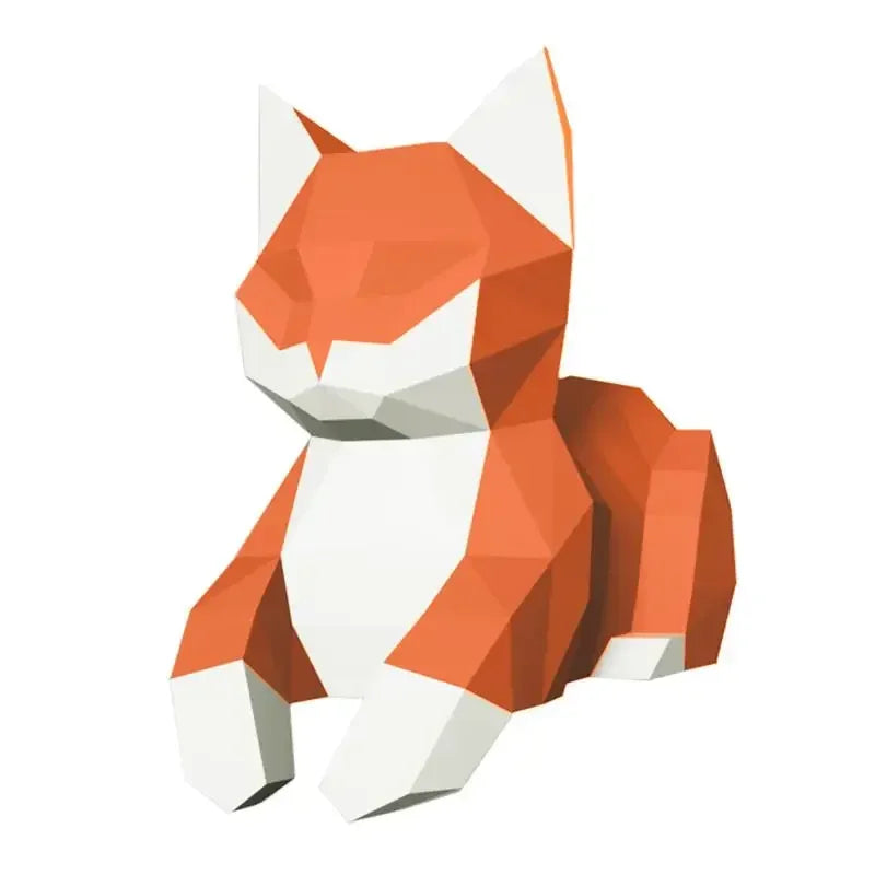 DIY 3D Paper Papercraft Kit – UrbanFolds Papercraft Kit – DIY papercraft kit, front view